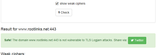 TLSの脆弱性 LogjamとFREAKの確認