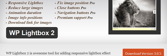 WordPress 4.4にアップグレード後のWP Lightbox 2