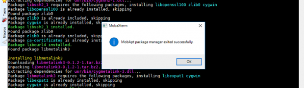 MobaXtermのCygwinとPackages管理