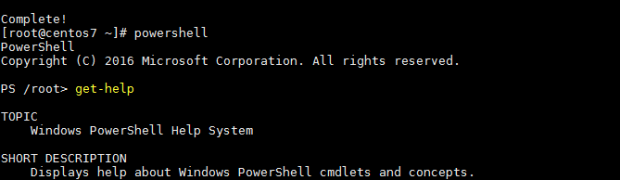 Install Microsoft PowerShell on CentOS 7 with yum