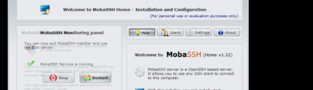 Install sshd on Windows Server 2012 R2(MobaSSH)