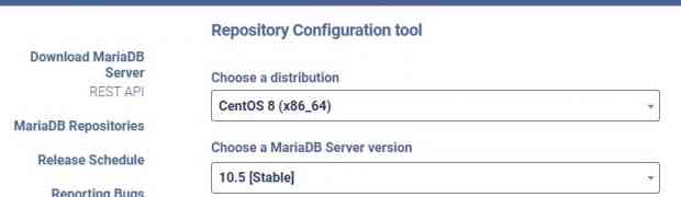 Install MariaDB 10.5 on CentOS 8 with MariaDB Repository