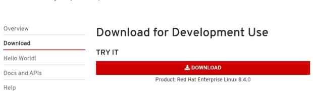 Red Hat Developer 無料サブスクリプションの取得